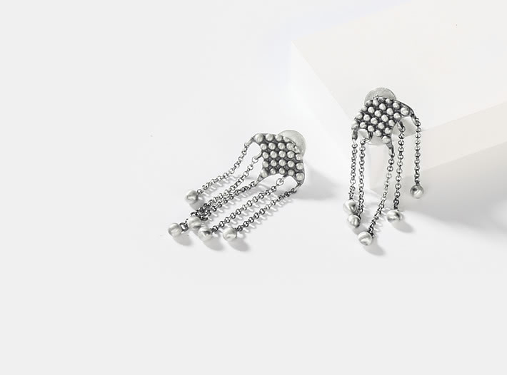 Antique Mariam Shield Earrings