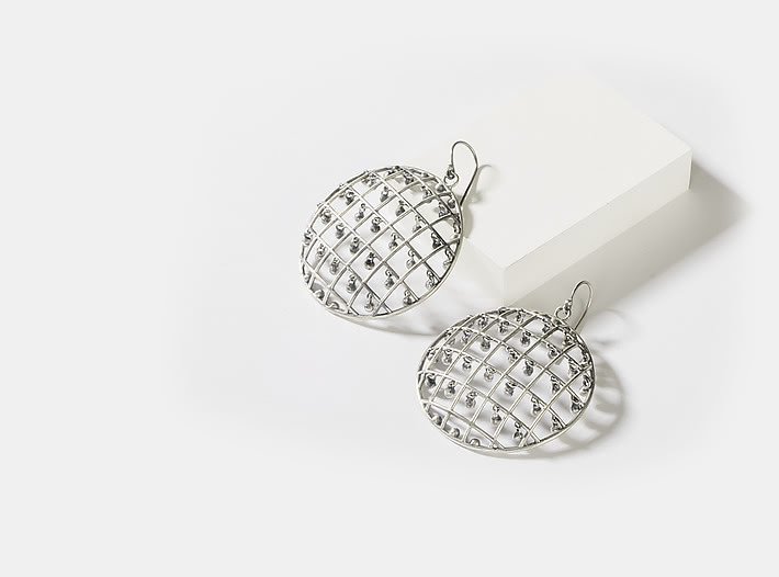Antique Sugandha Shield Earrings