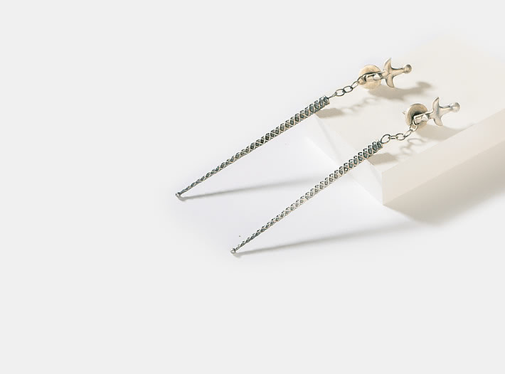 Antique Arati Sword Earrings