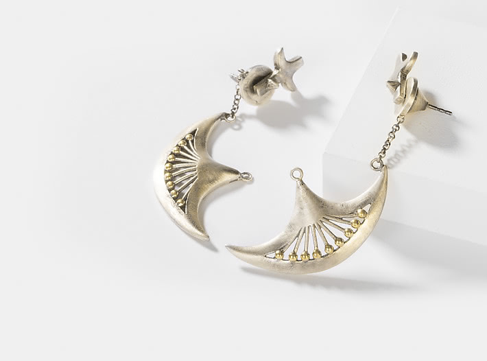 Antique Naikidevi Axe Earrings