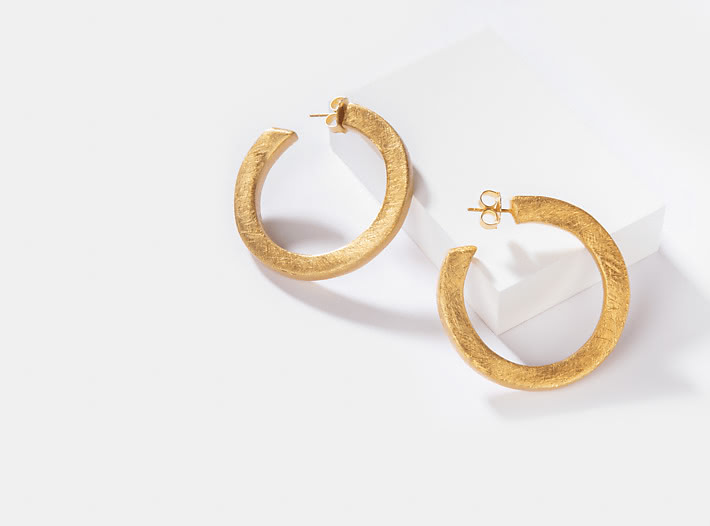 Kerry W Hoops in Gold Plating