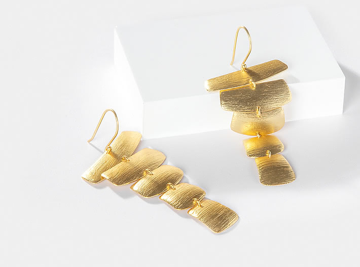 Dance All Night Earrings in Gold Plating