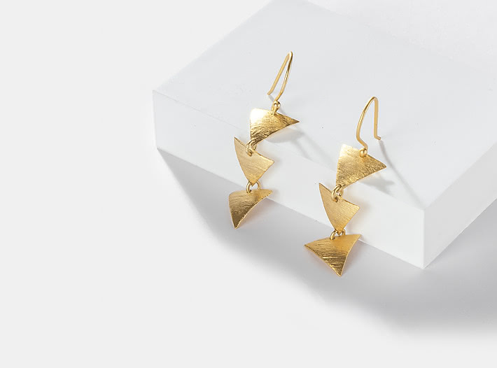 After Party Earrings in Gold Plating
