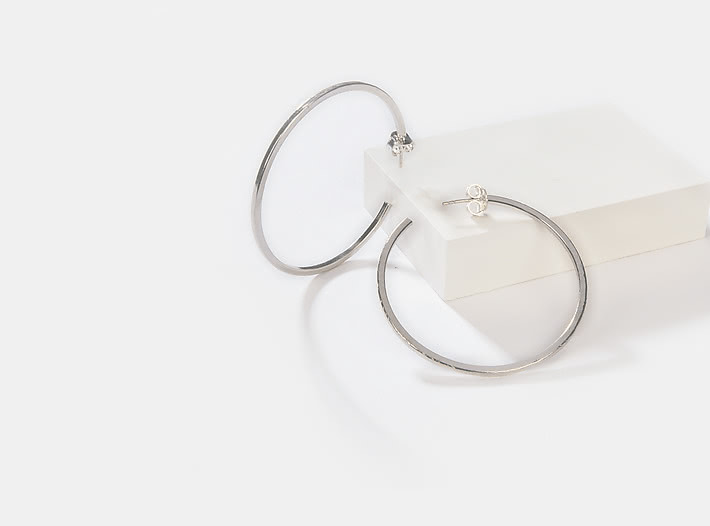 Rihanna F Mini Hoops