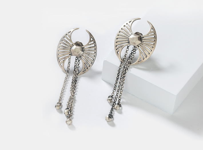 Antique Belawadi Axe Earrings