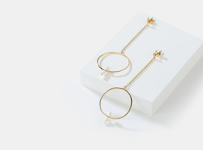 Office Shenanigans Earrings in Gold Plating