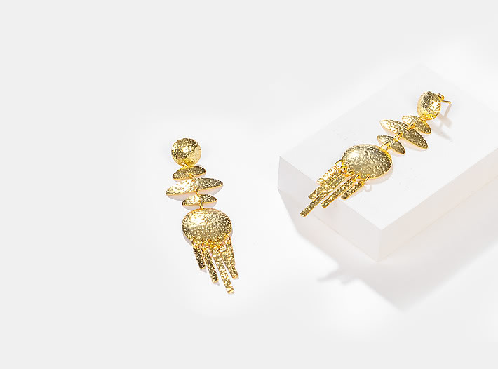 Right Round Earrings in Gold Plating