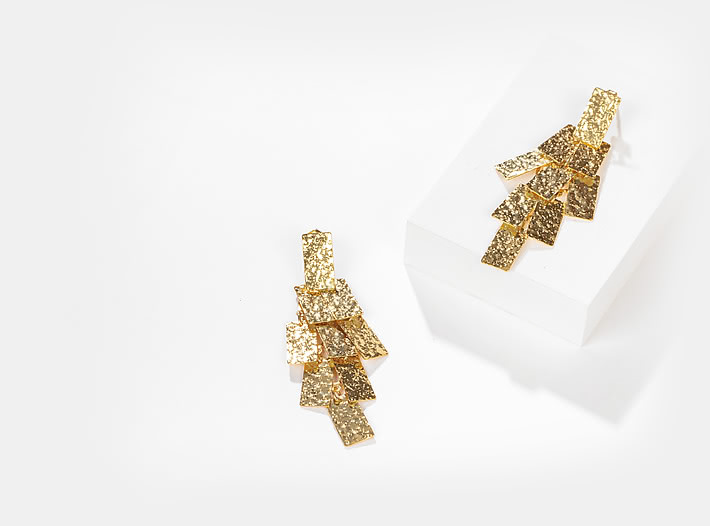 Rodeo Earrings in Gold Plating