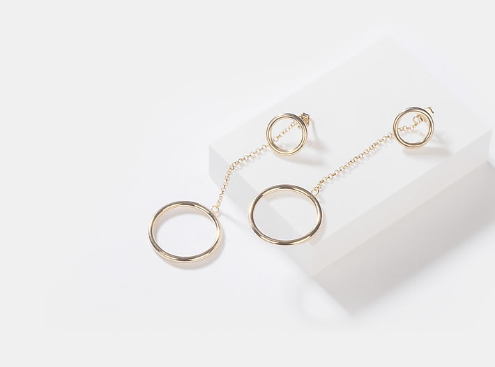 Born This Way Earrings in Gold Plating