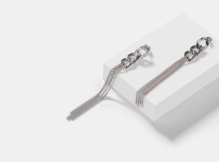 Party Rock Anthem Earrings in Rhodium Plating