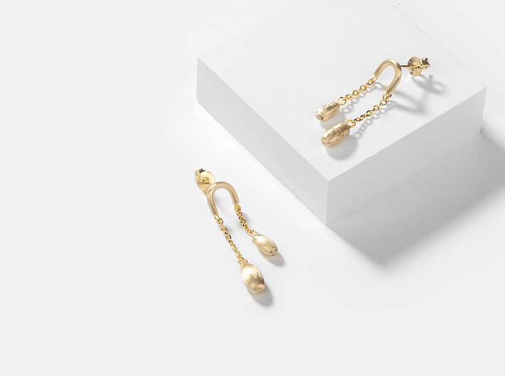 About Last Night Earrings in Gold Plating