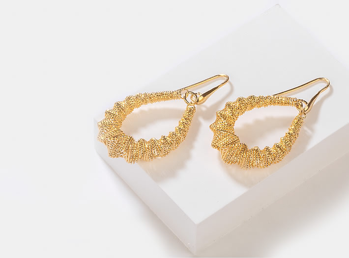 Just Dance Earrings in Gold Plating