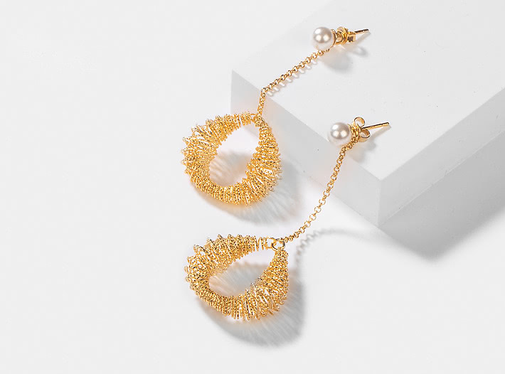 Never Too Much Earrings in Gold Plating