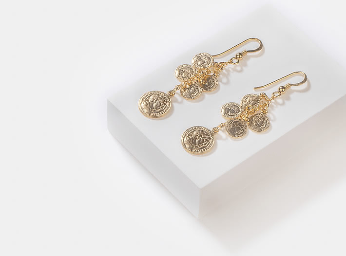 All In Earrings in Gold Plating