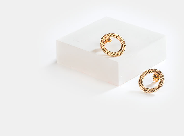 Issa Mood Earrings in Gold Plating