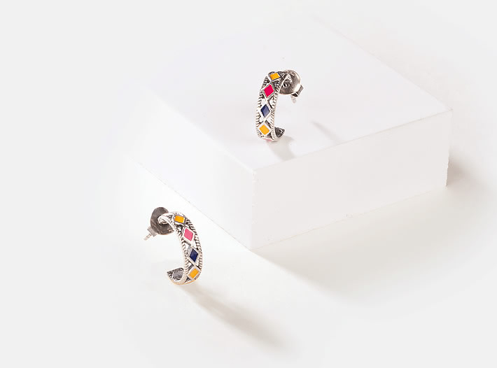 Chokti Pattern Hoops