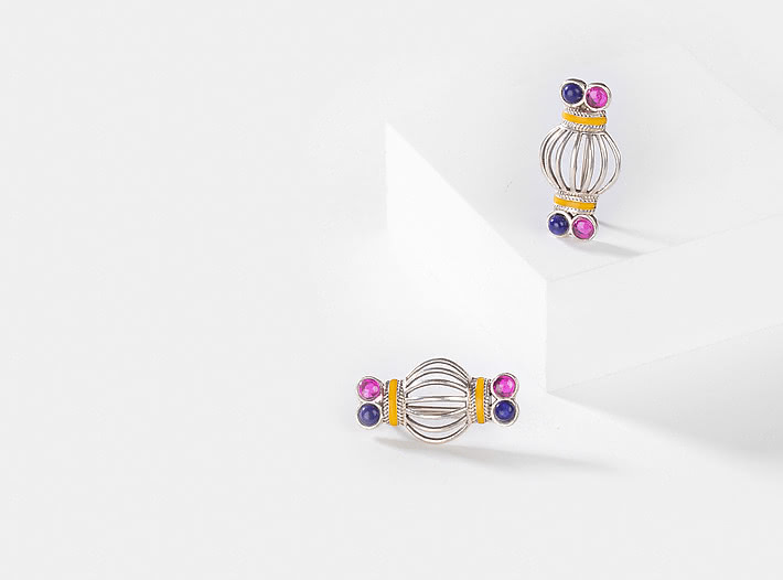Dhol Motif Earrings
