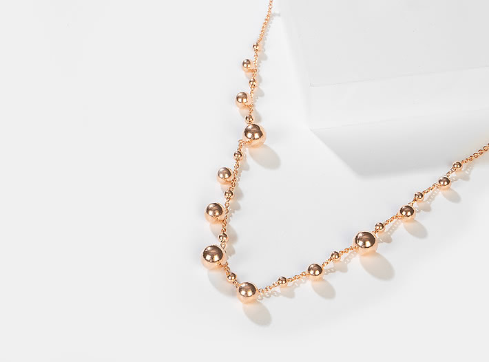 Dance Again Necklace in Rose Gold Plating