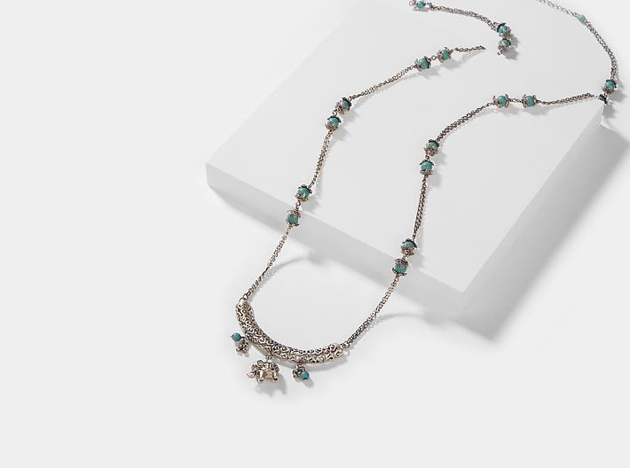 Antique Long Tusklist Necklace