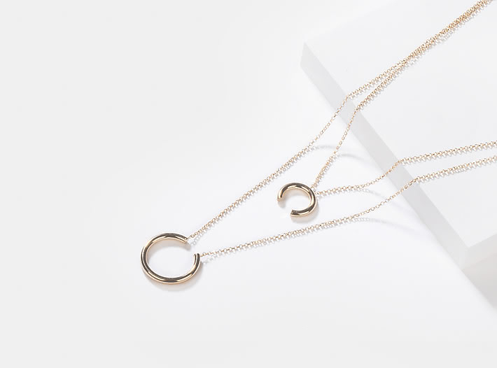 Handmade Heaven Necklace in Gold Plating