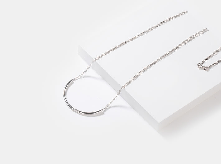 Same Old Love Necklace in Rhodium Plating