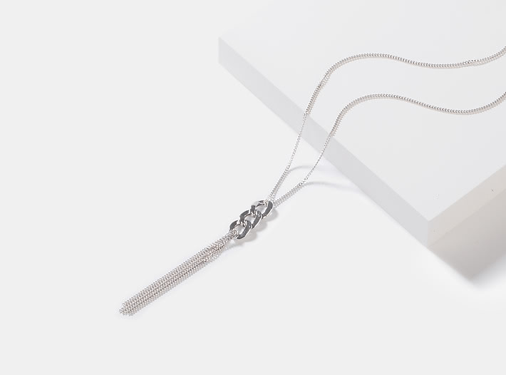 Party Rock Anthem Necklace in Rhodium Plating