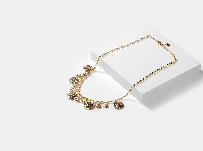 Loaded Necklace in Gold Plating
