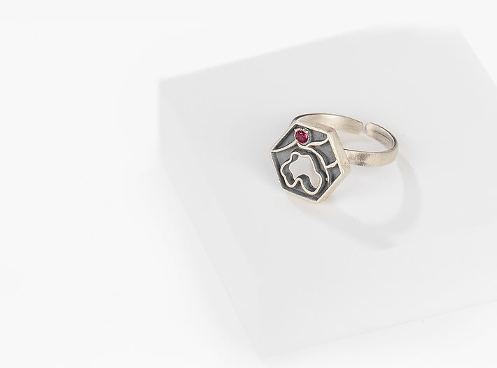 Frizzy Hair Midi Ring