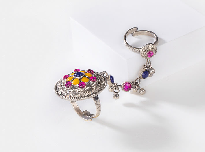 Phulwadi Work Knuckle Ring