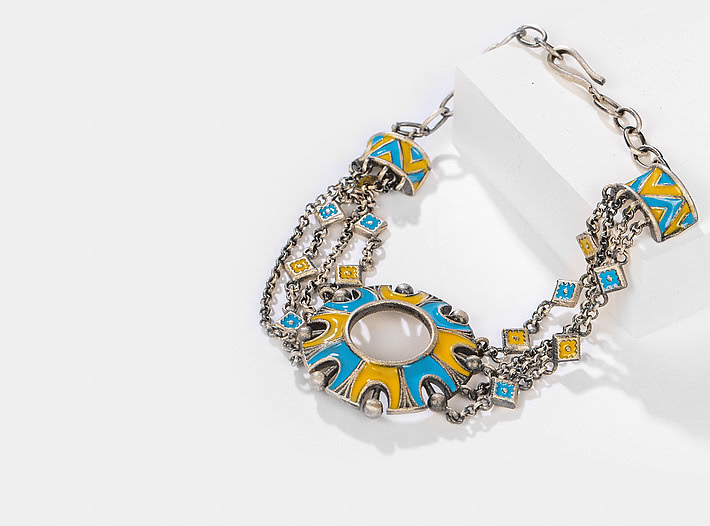 Antique Chakra Dome Bracelet