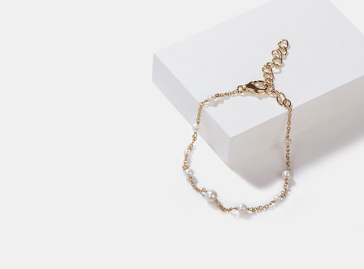 Play Harder Bracelet in Gold Plating