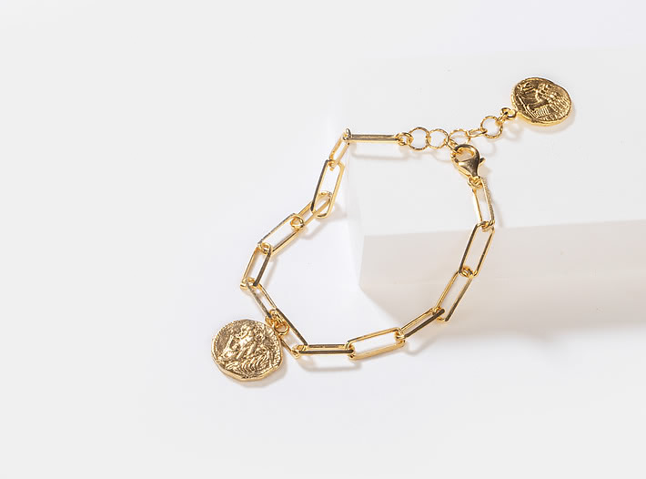 Rolling In It Bracelet in Gold Plating