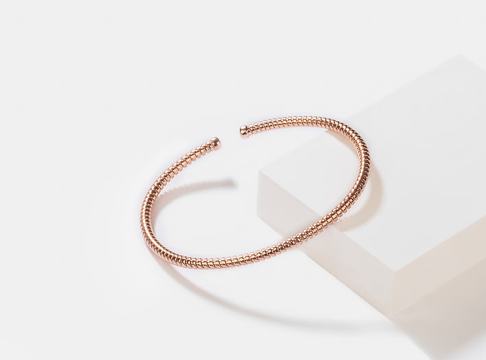 Dig It Bracelet in Rose Gold Plating