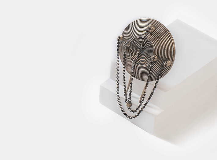 Antique Kaalaka Shield Juda Pin